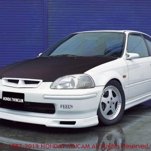 EK4/9 : 軽量ボンネット（ノーマル形状） - HONDATWINCAM