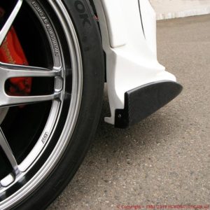 FD2 : FEEL'Sスポーツフロントバンパー専用 カナードフィン綾織りカーボン - 画像 (4)