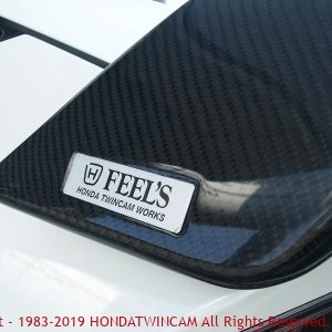 ZF1/2 : リヤウィング綾織りカーボン - HONDATWINCAM